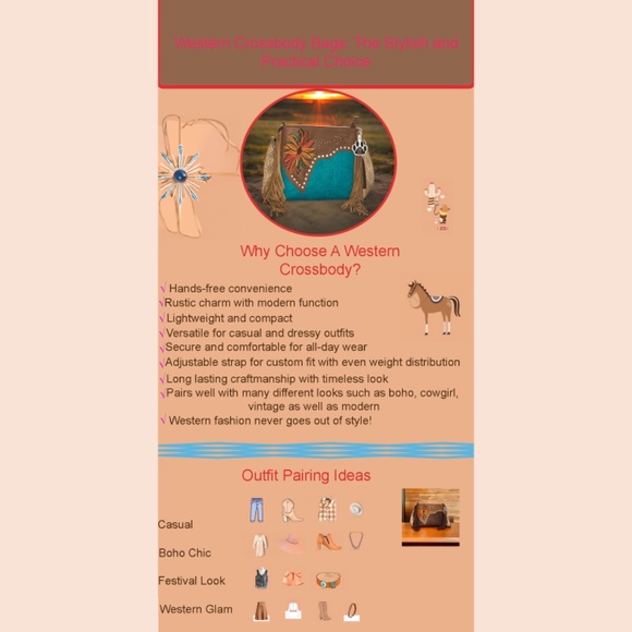 Western Fringe Crossbody Purse Flower Vegan Boho Bags Women Cowgirl Handbags - Picture 11 of 13